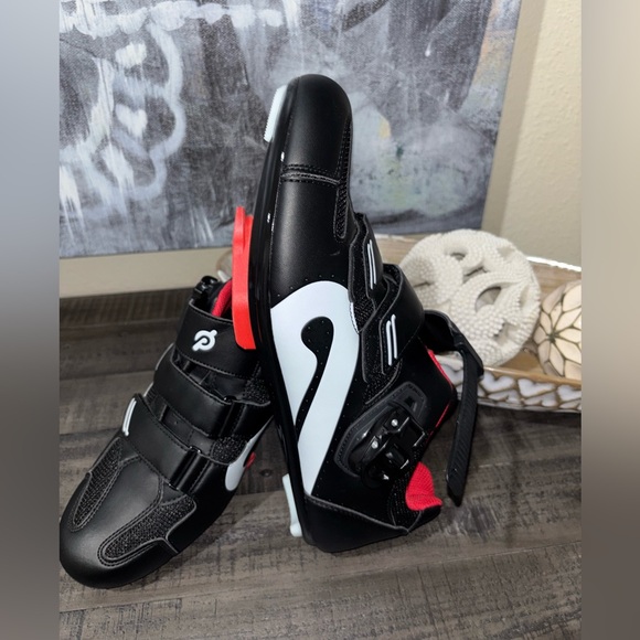 Peloton Other - Peloton Cycling Shoes Size 46 Mens Size 12-13 Cleats Black Red